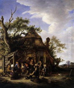Merry peasants by Adriaen van Ostade