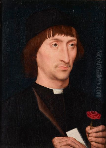 Portrait of a Man with a Pink - view 1