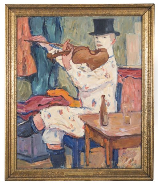 Fiolspelande clown - view 1