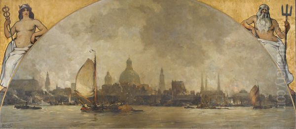 Gezicht op het IJ voor Amsterdam - view 1
