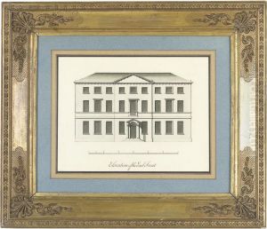 Elevation For The East Front, Thought To Be For Enville Hall,staffordshire Elevation For The East Front, Thought To Be For Enville Hall,staffordshire
