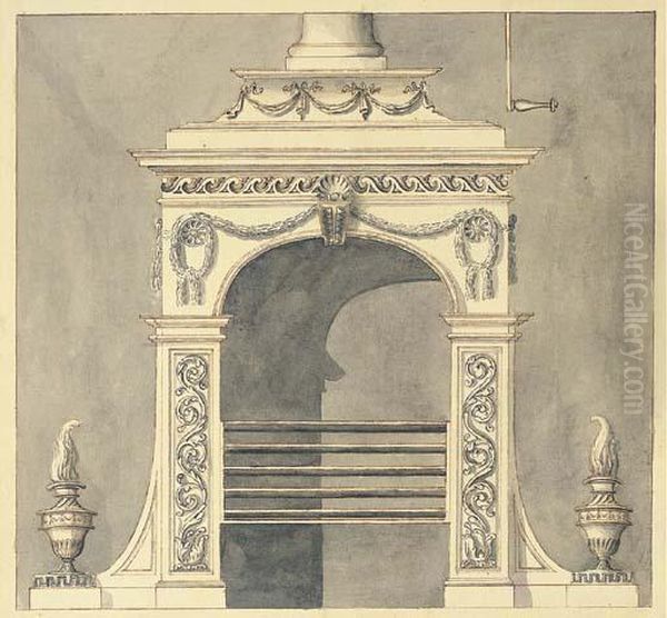 Design For A Hall Stove - view 1