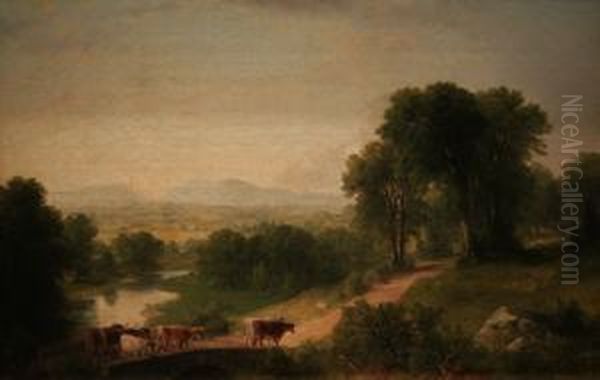Landscape with Cattle - view 1