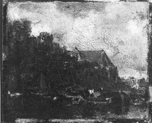 Gezicht op Dordrecht by Jacob Maris