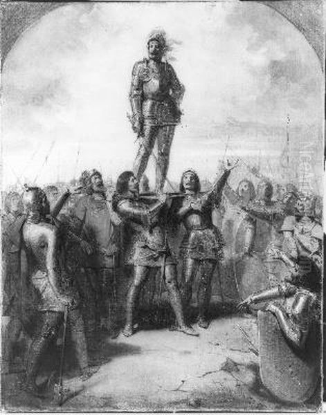 Anno 1328. Graaf Willem de Goede wordt als heer van Friesland gehuldigd - view 1