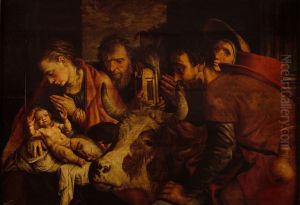 Aanbidding der herders-The adoration of the Infant Christ by Pieter Aertsen