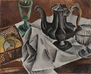 Zatisi se zelenou sklenici by Georges Kars