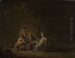 Bauern in der Schenke by Adriaen van Ostade