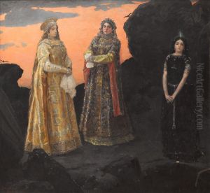 Three Princesses of the Underground Kingdom by Viktor Vasnetsov