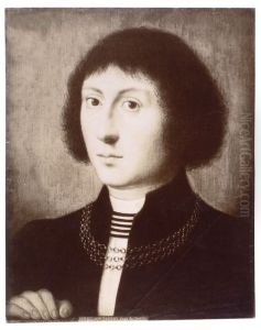 Portrait of a man with a necklace