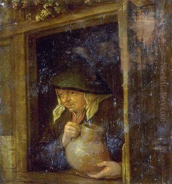 A Woman with a Jug in a Window - view 1