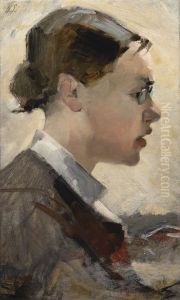 Helena Westermarckin muotokuva by Helene Schjerfbeck