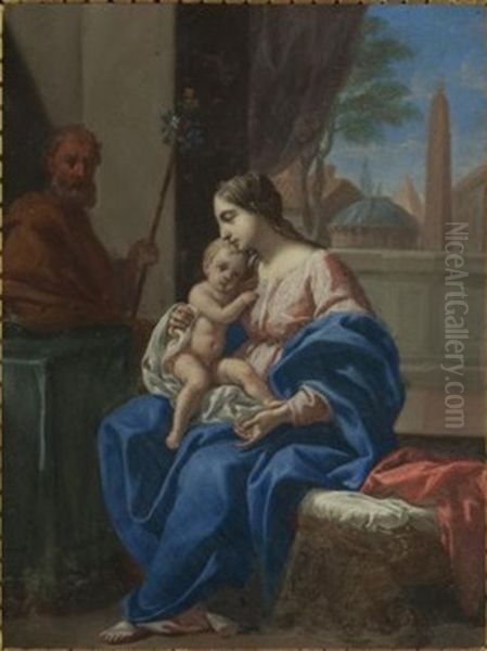 The Holy Family in a classical setting - view 1