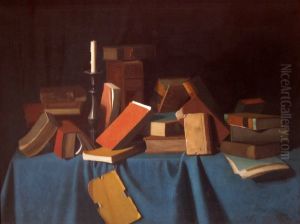 In the Library by John F. Peto