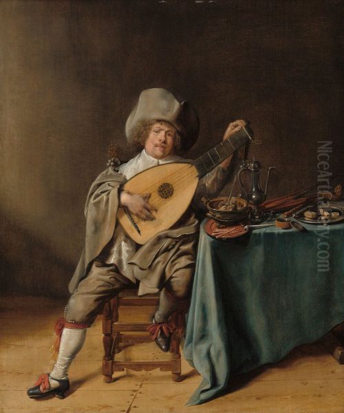 Self-portrait as a Luteplayer - view 1
