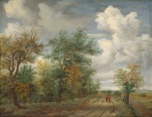 A Wooded Landscape with Figures