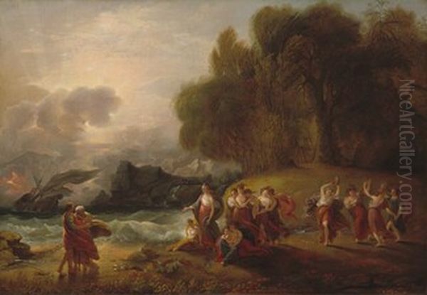 Telemachus and Calypso - view 1