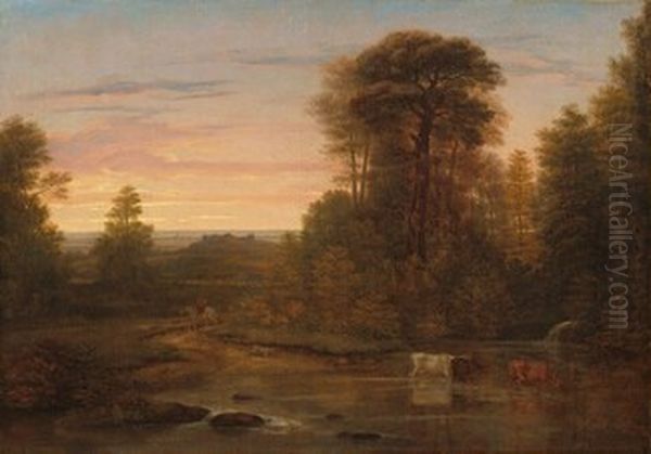 A Landscape after Sunset - view 1