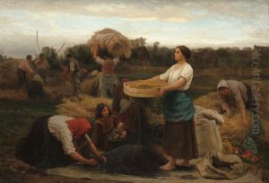 HarvestingRapeseed by Jules Breton