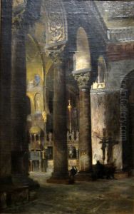 Interior, Basilica di San Marco, Venice by Otto (Henry) Bacher