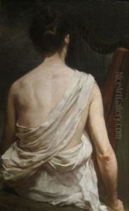 Woman with a Harp