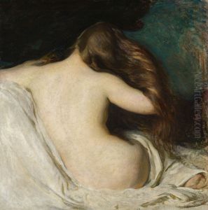 Woman Drying Her Hair by Joseph DeCamp