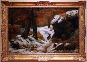 The Forest in Winter by Gustave Courbet
