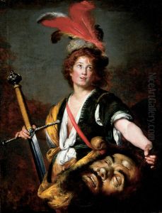 David with the Head of Goliath by Bernardo Strozzi