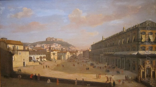 View of the Royal Palace at Naples - view 1