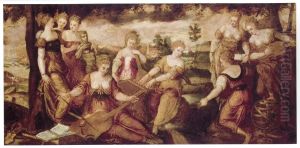 Landscape with the nine muses Landscape with the nine muses