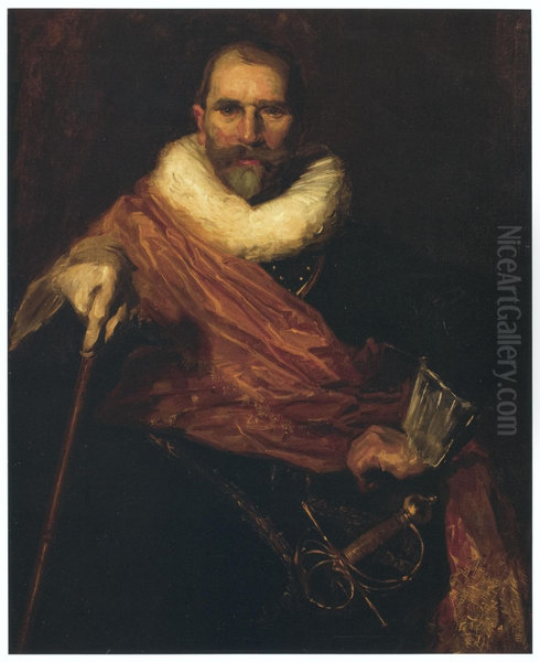 Self Portrait as Colonel Johan Claeszoon Loo - view 1