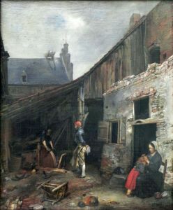 Die Familie des Schleifers by Gerard Ter Borch