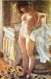 In the Bathroom by Pierre Bonnard