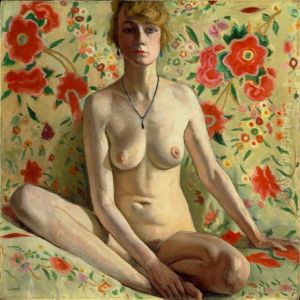 La femme blonde (Femme blonde sur un fond de chale espagnol) by Albert Marquet