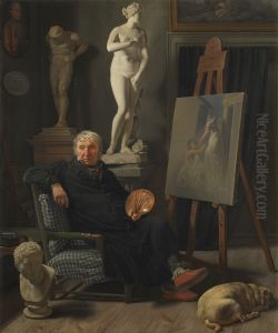 Portrait of the painter C. A. Lorentzen Portrait of the painter C. A. Lorentzen