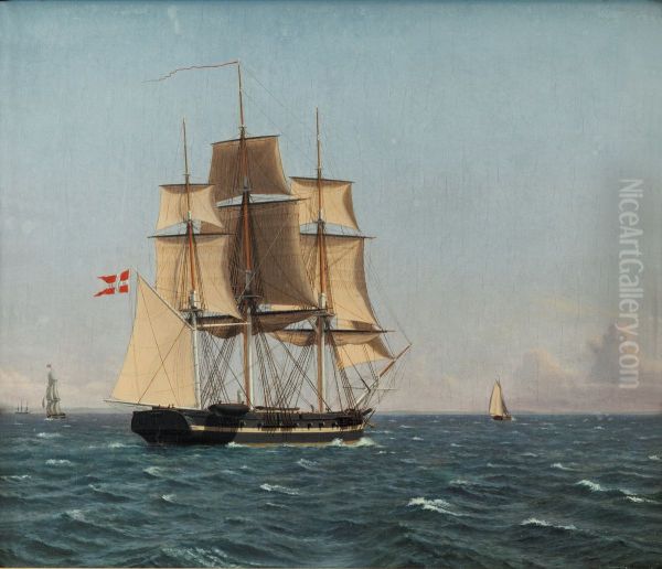 The Corvette Najaden under Sail - view 1