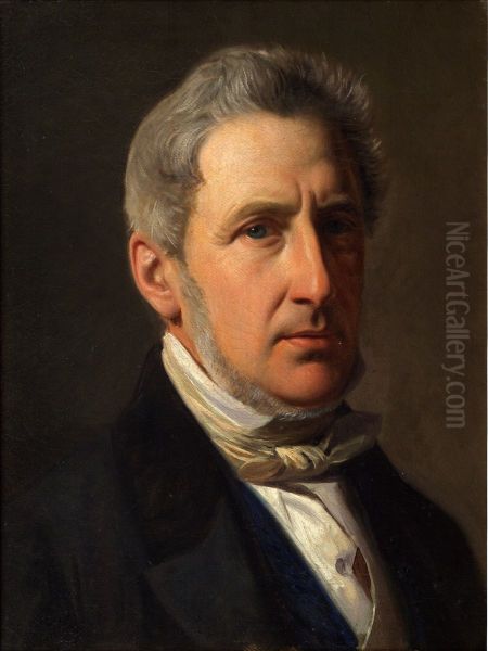 Portraet af godsejer Alfred Hage (1803-1872) - view 1
