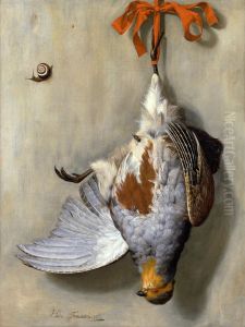 Trompe-l'oeil with dead partridge
