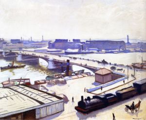 The quai de Paris in Rouen by Albert Marquet