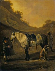Boy Holding a Horse Boy Holding a Horse
