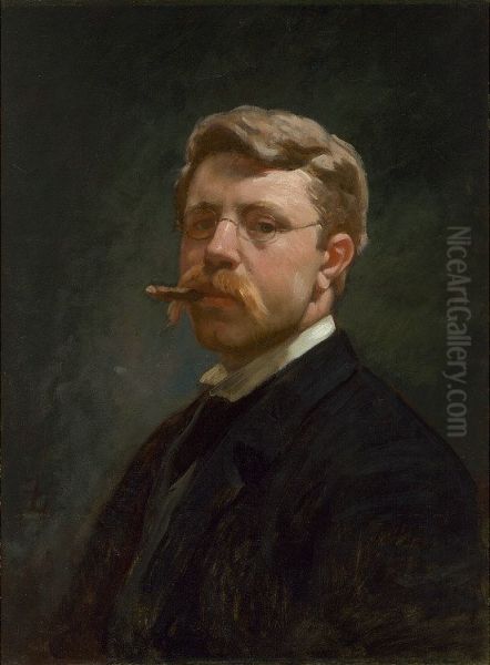 Frank Duveneck Self-Portrait - view 1