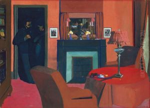 La Chambre rouge by Felix Vallotton