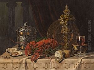 Stilleben mit Hummer by Eugen Bracht