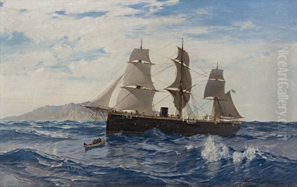S.M.S "Prinz Adalbert". Weltreise Prinz Heinrich von Preussen - view 1