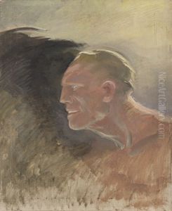 Studie Mannerkopf by Benno Berneis