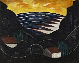 Landschaft, Bild I by Jacoba van Heemskerck