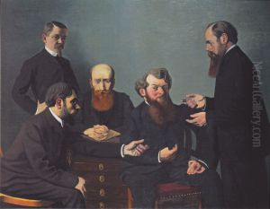 Die funf Maler by Felix Vallotton