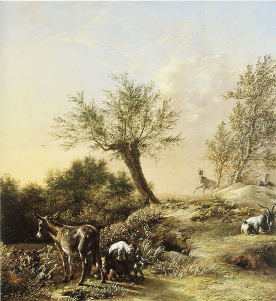 The Rabbit Warren ("Spring Landscape with Donkeys and Goats") - view 1