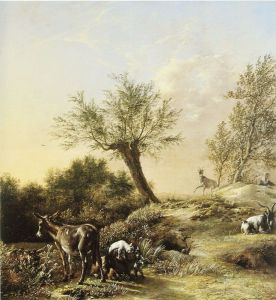 The Rabbit Warren ("Spring Landscape with Donkeys and Goats") by Paulus Potter