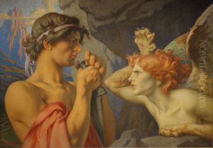 OEdipe et le Sphinx by Francois Emile Ehrmann